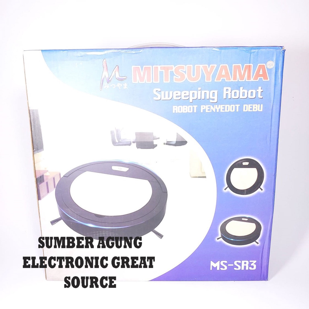 Mitsuyama MSSR3 Robot Penyedot Debu Otomatis SR3 Sweeping Robot Pintar Murah