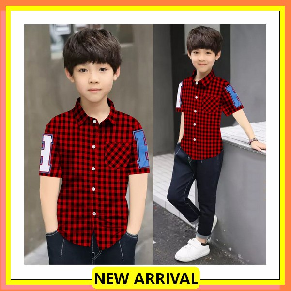 Kemeja Flanel Anak Black Dipsy Fb 04 Umur 1-8 Tahun Laki-Laki Dan Perempuan - Baju Flannel Anak Vdos