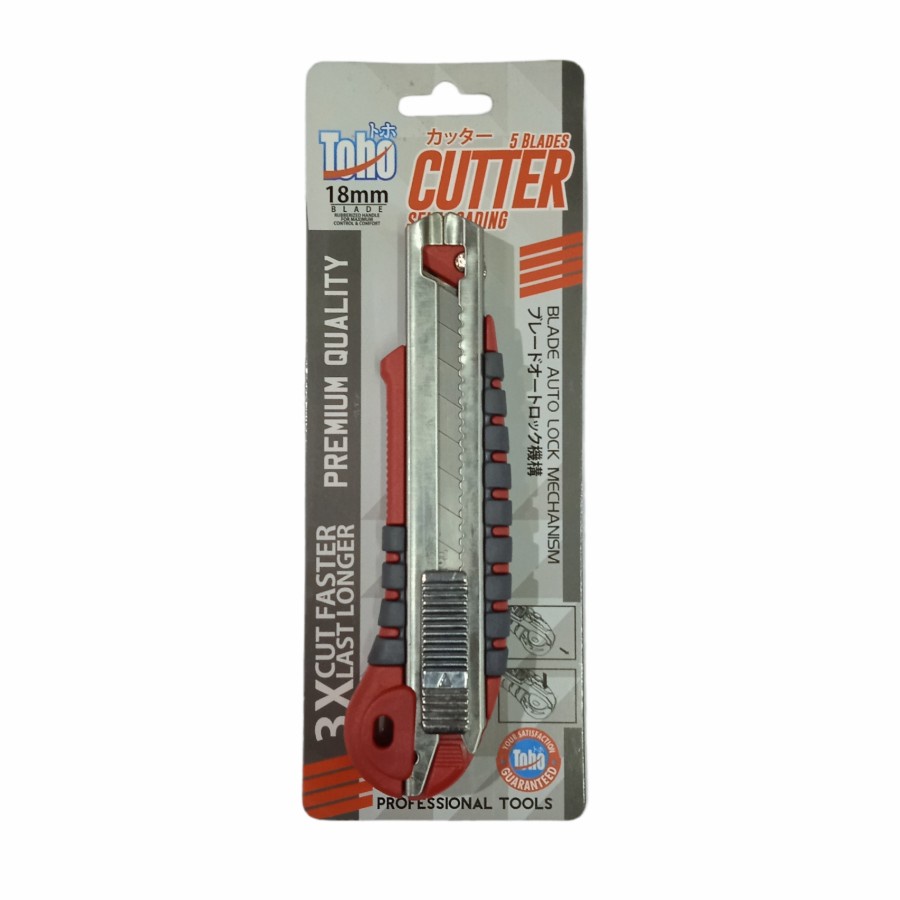 

Pisau Cutter Toho Merah 5 Blades | Cutter Toho Merah Lima Blade + ISI | Kapten Material