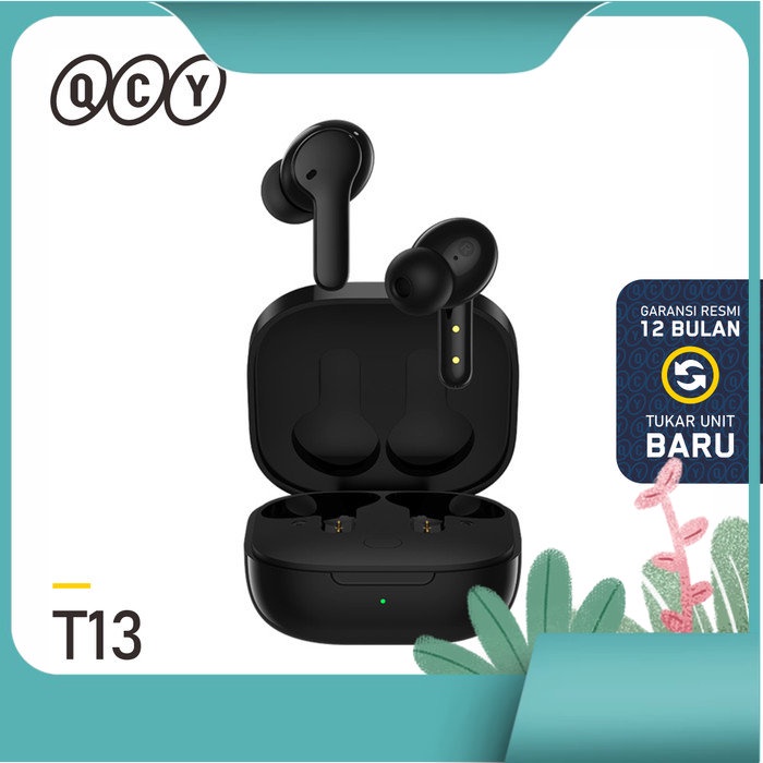 QCY T13 TWS Wireless Earphone - Black - T13