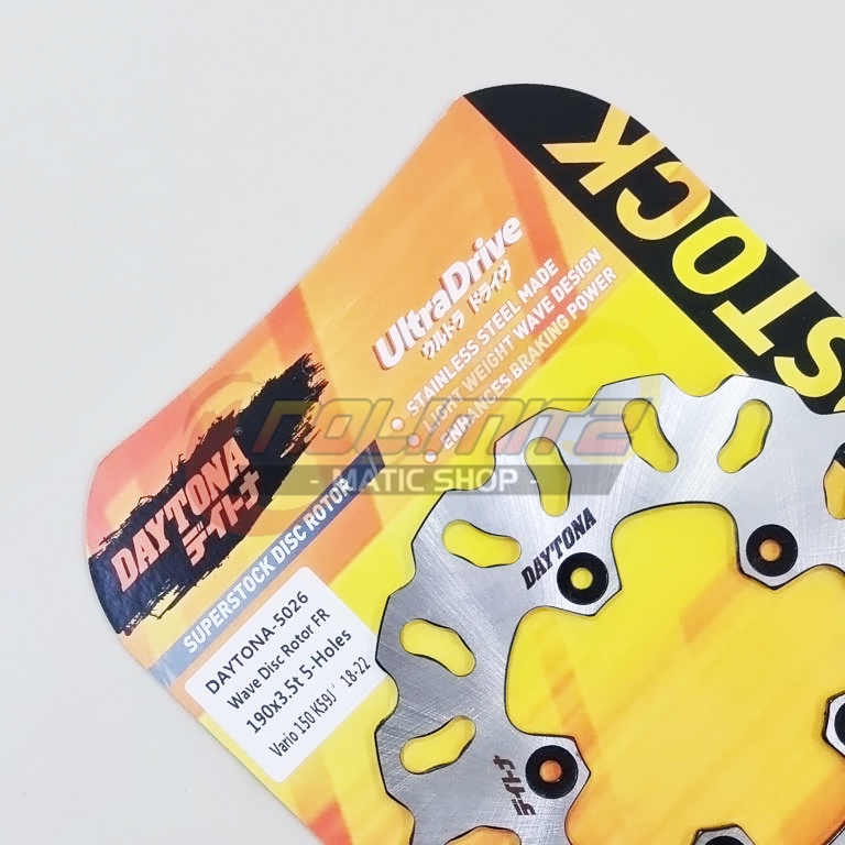 Piringan Cakram Daytona Disc Brake Depan 5 Lubang Honda Vario 150 2018 UP