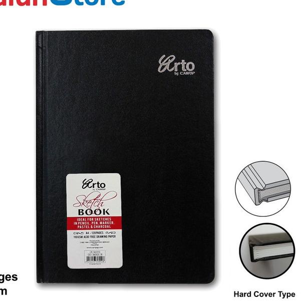 

Arto Sketch Book / Sketsa / Buku Gambar A4 Hard Cover 120 sheets