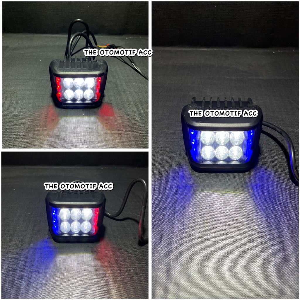 LAMPU TEMBAK 6 MATA + LAMPU KIRI KANAN LAMPU TEMBAK SOROT LED 6 MATA HARGA 1 PCS