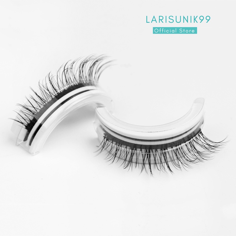 Korean Style Bulu Mata Palsu Fake Eyelash 3D Natural Bulu Mata Tanpa Lem Bulu Mata Mahnet Wanita Cantik Terbaru No Glue Ajaib Lentik Anti Badai Original Termurah