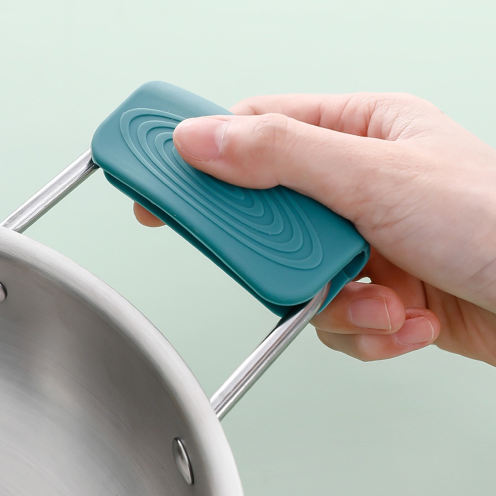 1 Pasang Sarung Tangan Silikon Anti Slip Tahan Panas Untuk Memasak
