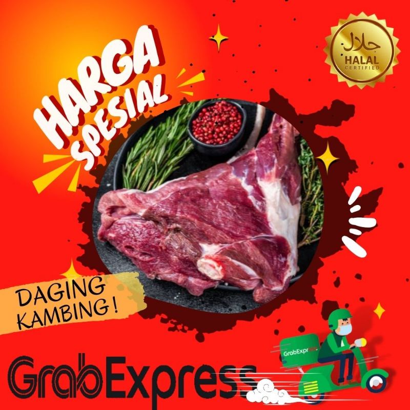 

Daging Kambing Segar Murni Tanpa Tulang Fresh Meat Lamb