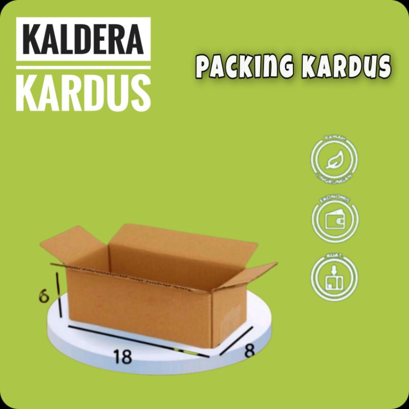 

kardus packing 18x8x6-kemasan karton Boxdus packaging kecil polos baru