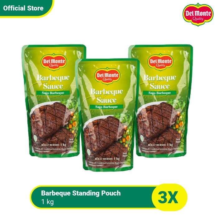 

DELMONTE BARBEQUE STANDING POUCH 1 KG - ISI 3
