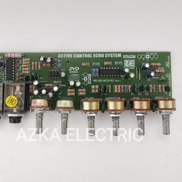 Kit Tone Control Stereo Mic Echo Subwoofer