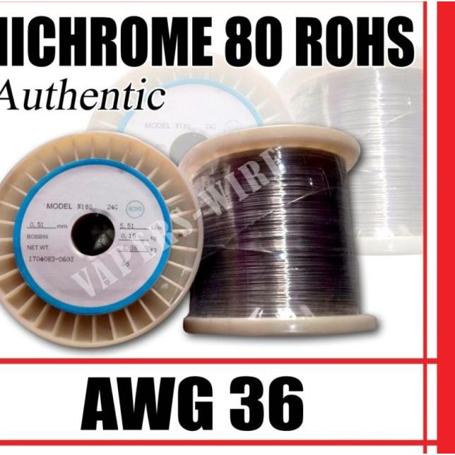 Nichrome 80 AWG 36 ROHS (50grm)