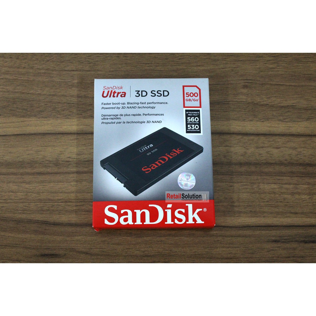 SSD Laptop Mini PC 2.5&quot; SATA - Sandisk Ultra 3D 500GB 500 GB