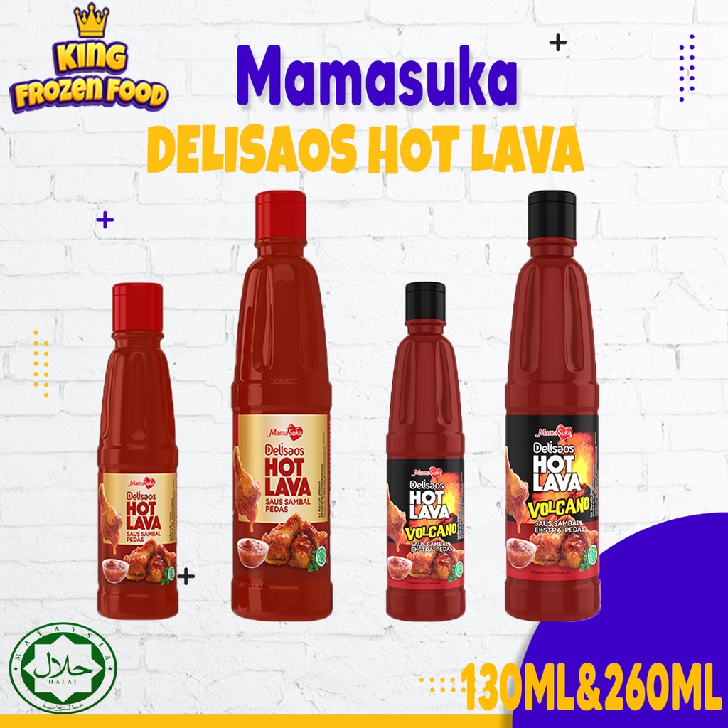 Mamasuka DeliSaos Hot Lava/Hot Lava Volcano 130ML/260ML