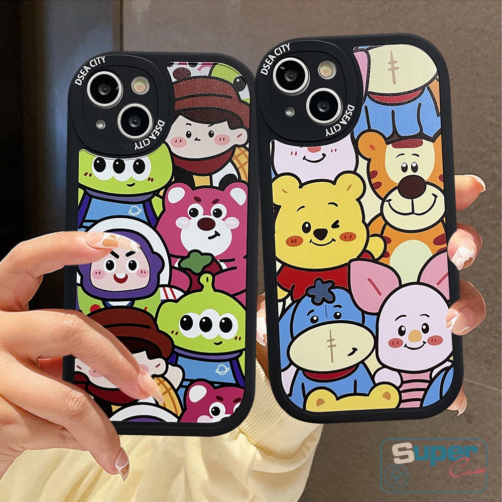 Toy Story Case Redmi 9T A1 12C 9 9A 10 10C 9C 10A POCO X3 NFC Pro M3 F4 Redmi Note 10s 10 8 9 9 Pro 9s 11 11s Note 11Pro+8Pro Mi 12 11 Lite 11T Lucu Sarung Winnie the Pooh Soft Cover
