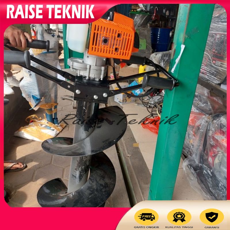 MESIN BOR TANAH BIOPORI AUGER FIRMAN FPD 62 + 400MM 14INCH