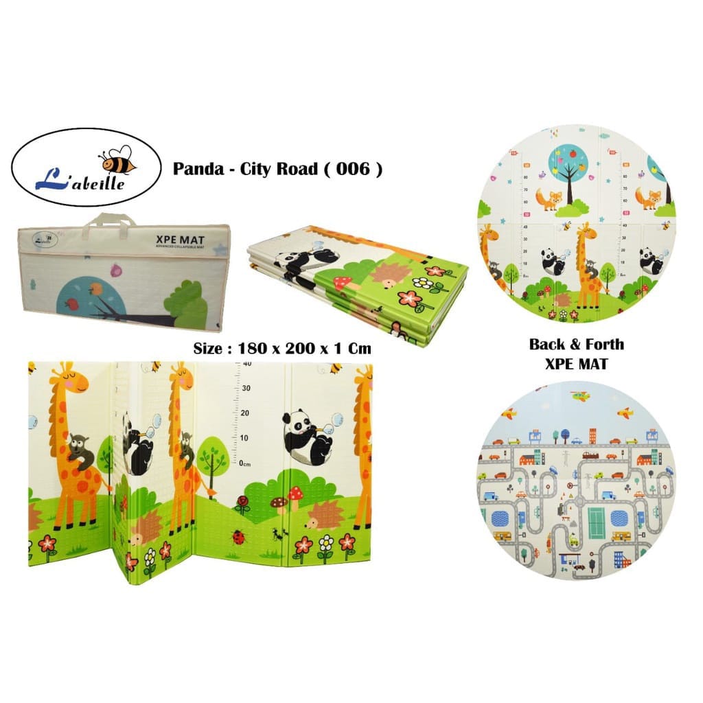 Matras Tikar Busa Evamate Lipat XPE Playmate Lipat Alas Lantai BABYMAT Isolasi Termal 8MM 180x150 18