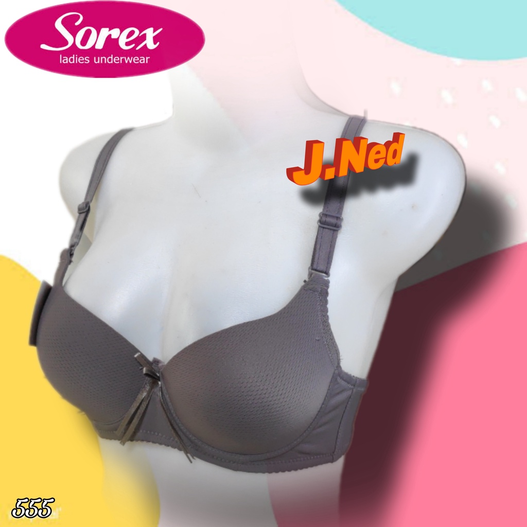 J555 BRA SOREX BUSA ADA KAWAT EXTRA COMFORT CUP B SIZE 34 - 38