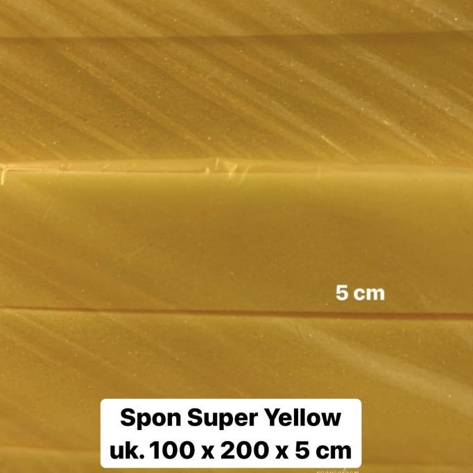 Spon Busa Lembaran Super Yellow uk 100 x 200 x 5 cm
