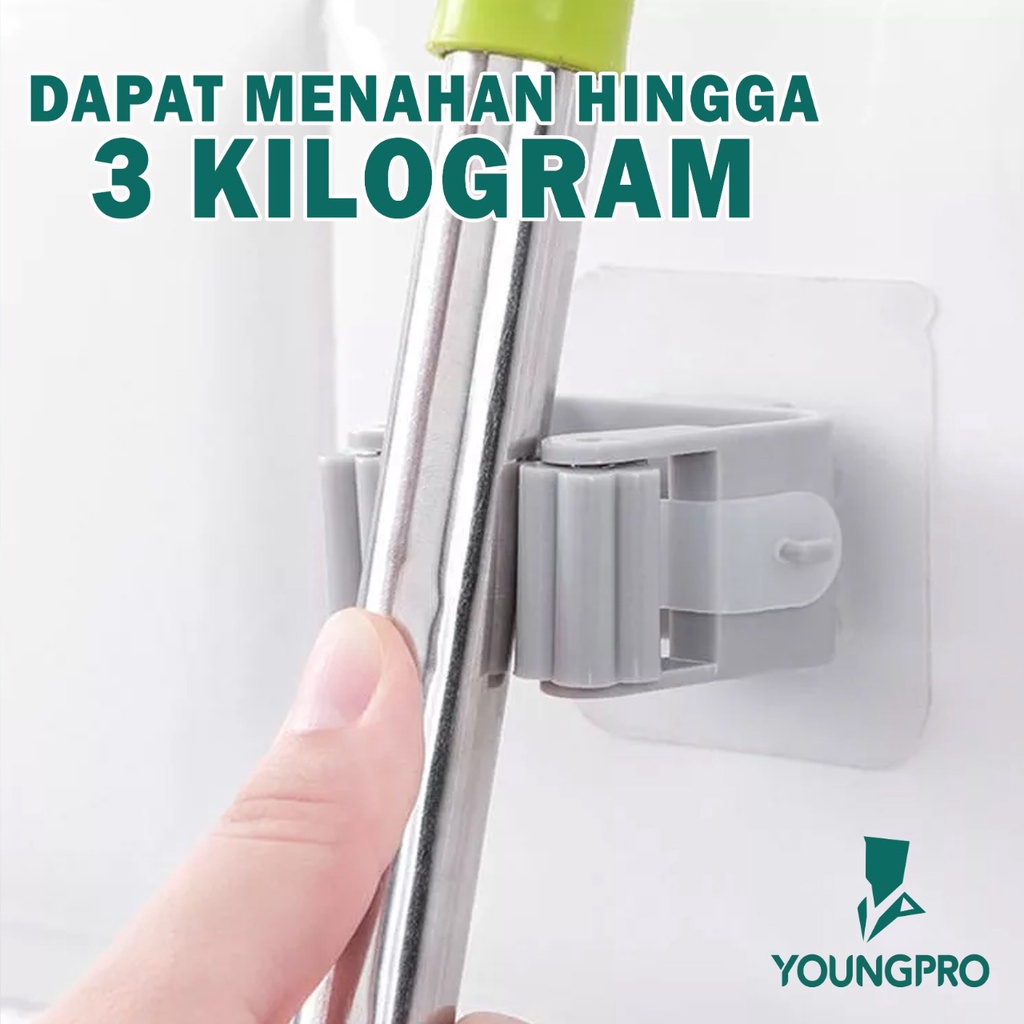 YOUNGPRO  BC-01 BROOM CLIP PENJEPIT GANTUNGAN SAPU DAN PEL