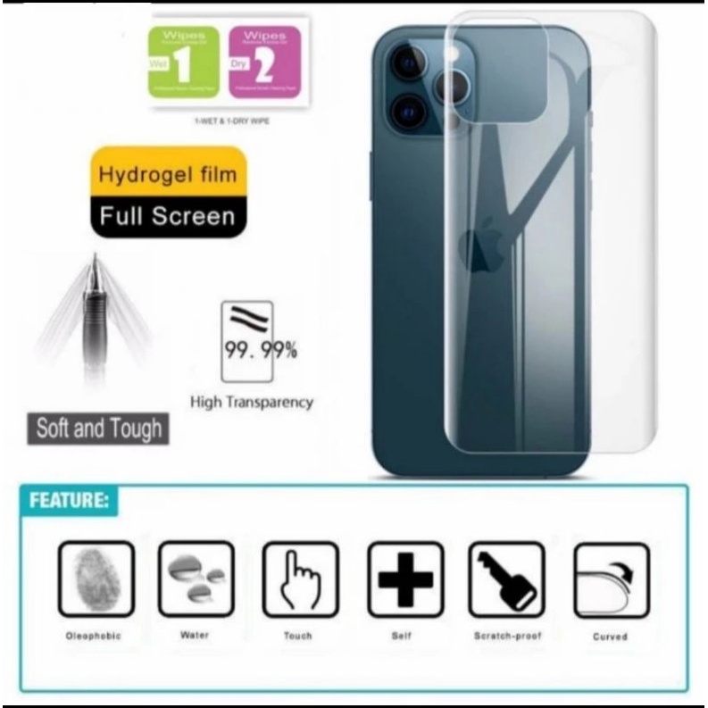 iphone 14 Plus Pro 14 Pro Max anti gores belakang back hydrogel clear