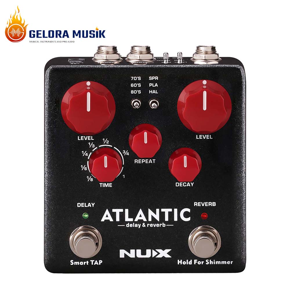 Pedal Efek Gitar Nux Atlantic - Delay & Reverb NDR-5