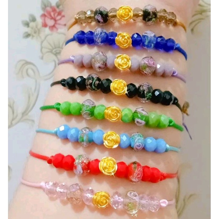 charm mawar emas 24k