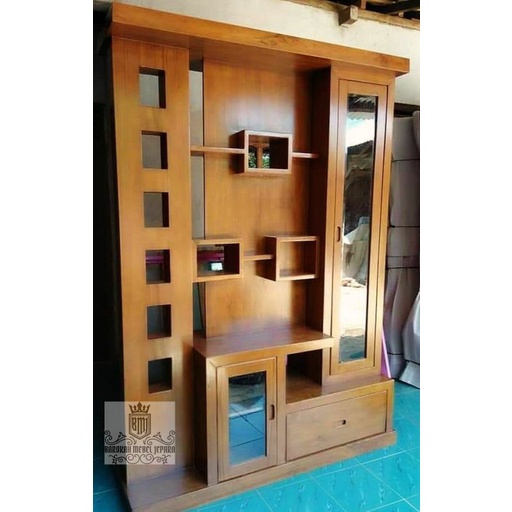 partisi jati penyekat ruangan 180 dua muka