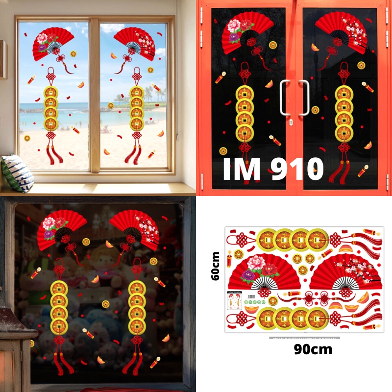 WALL STICKER STIKER DINDING IMLEK IMLEX WALLSTICKER WALLSTIKER TAHUN BARU CINA CHINA CHINESE NEW YEAR 2023 WALLPAPER UNTUK DEKORASI UNTUK TEMBOK LEMARI RUMAH FU PINTU JENDELA KACA DEKOR RUANG TAMU KELUARGA TEMPELAN HIASAN IMLEK IMLEX NATAL 2022 2023 MURAH