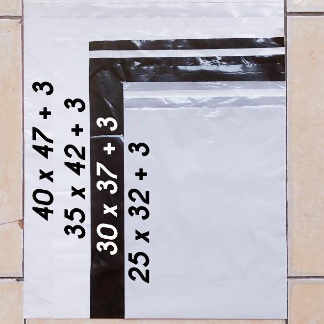 

plastik packing POLYMAILER 35x45 0.4 100 lembar plastik lem - Hitam