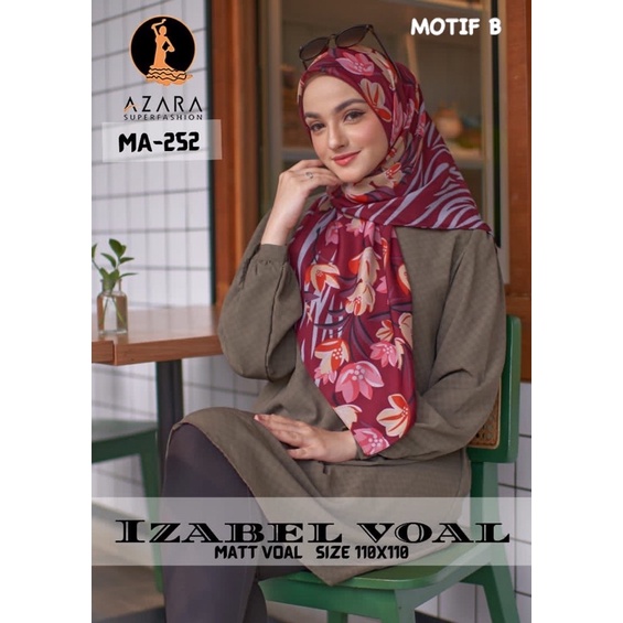 SEGIEMPAT IZABEL VOAL MOTIF AZARA