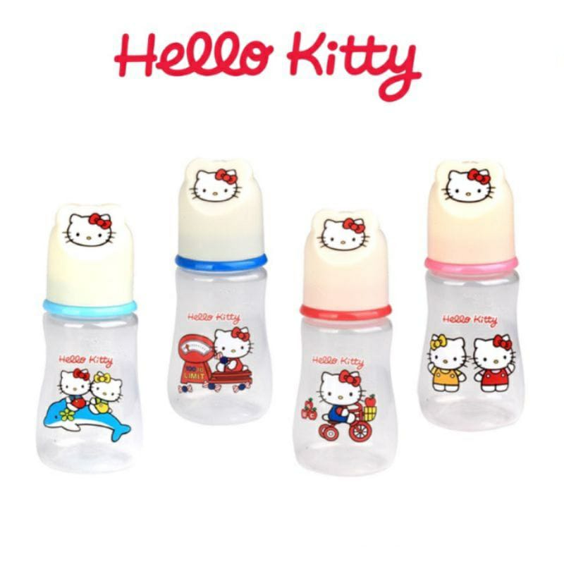 Lusty Bunny Hello Kitty Regular Round Bottle Botol Susu Bayi (HKT-DB141 / 125ML )-( HKT-DB181 / 250ML) // Botol Susu Bayi Regular Round Bottle BPA FREE