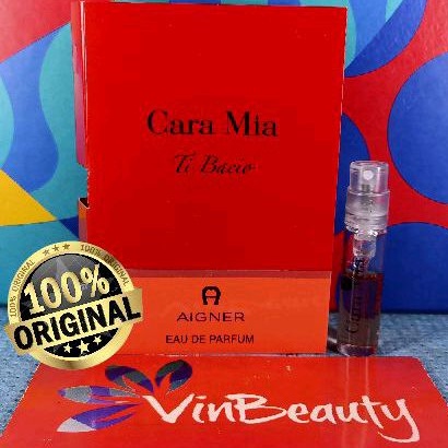 Vial Parfum OriginaL Aigner Cara Mia Ti Bacio EDP 1.5 ml For Women Murah