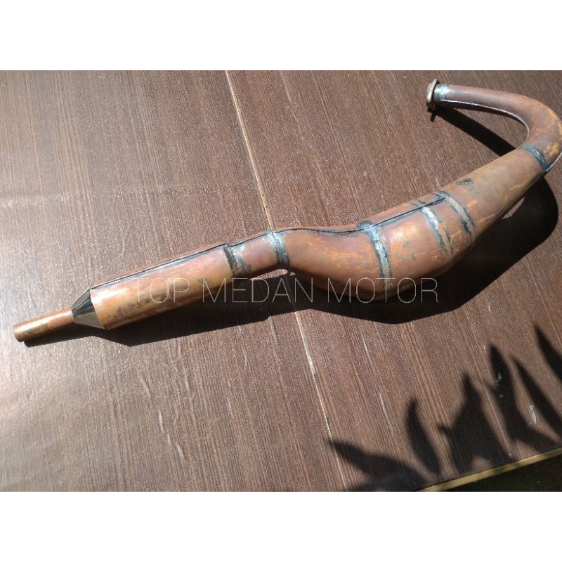 [MS] KNALPOT KOLONG PLAT KARAT UJUNG CROM CHROME LAMBUNG 38 RX KING RX-KING