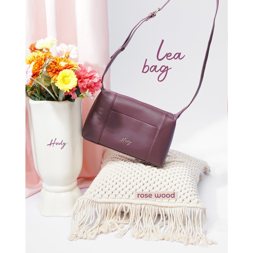 Hody - LEA Bag - Tas Selempang Wanita Vintage Simple Elegan Bahan Kulit PU Premium | LEA BAG BY HODY