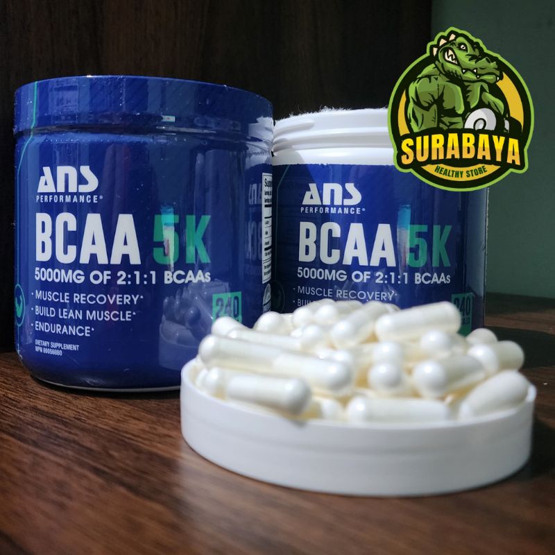 ANS BCAA 5k Ecer 1 Capsules ANS Perfomance BCAAs 5000 Eceran Keteng Trial