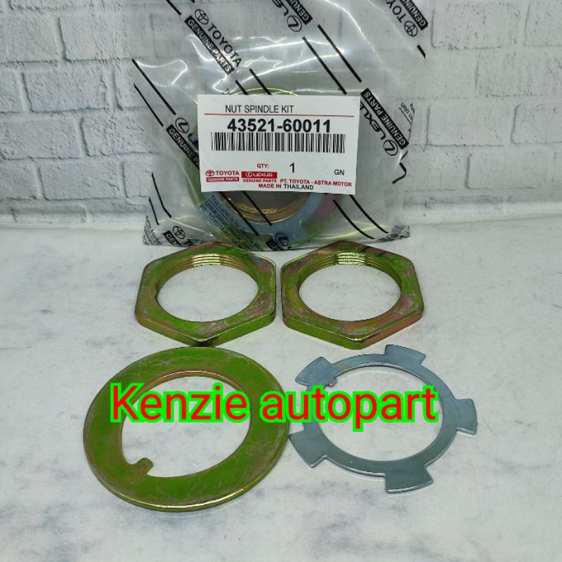 NUT SPINDLE KIT TOYOTA HARTOP 2F