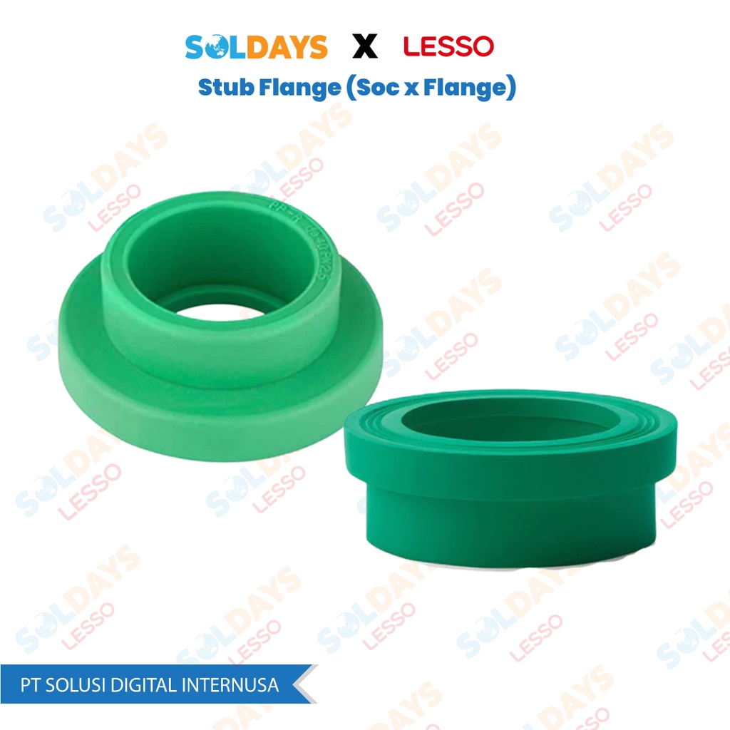 Lesso PPR Stub Flange dn50 1 1/2&quot; / Soc x Flange 1 1/2 inch / PPR