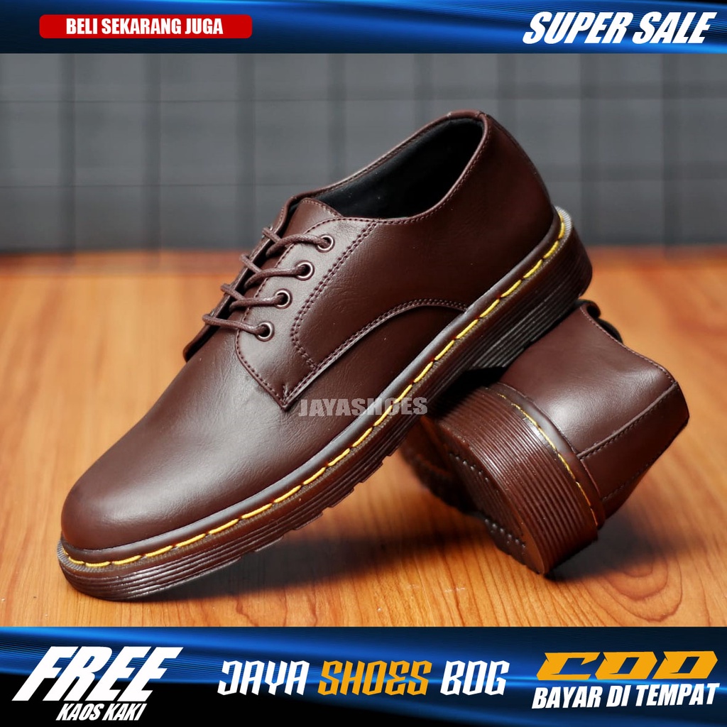 OLIVER Sepatu Formal Pria Pantofel Kerja Kuliah Hitam Resmi Original Footwear