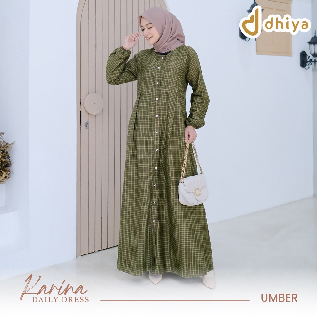 Karina Daily Dress by Dhiya Official (Katun Jepang) 6 Warna Baru