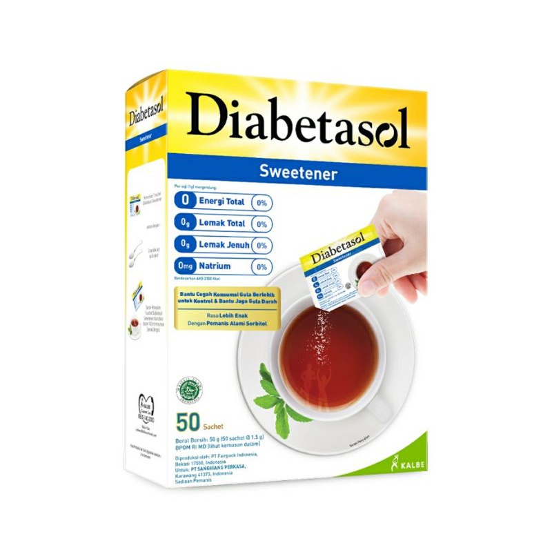 

Diabetasol Sweetener Gula Zero Calorie 50 g