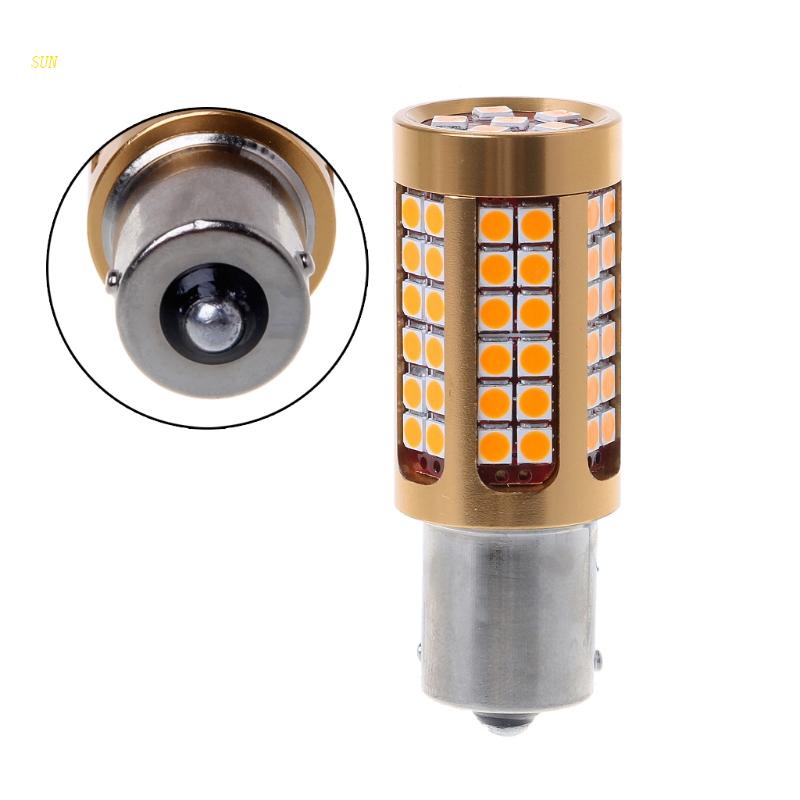 Sun 1pc BAU15S 3030 78SMD Canbus Bohlam Lampu Sein LED Kuning Amber 2018 Untuk Mobil