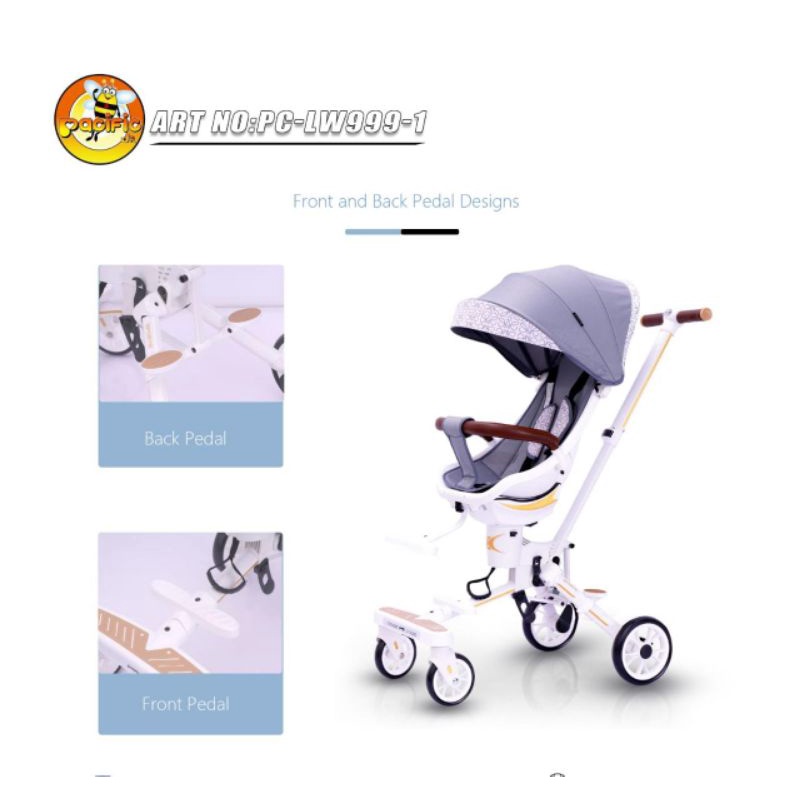 Pacific magic stroller kereta dorong LW999-1 spec semuanya bagus