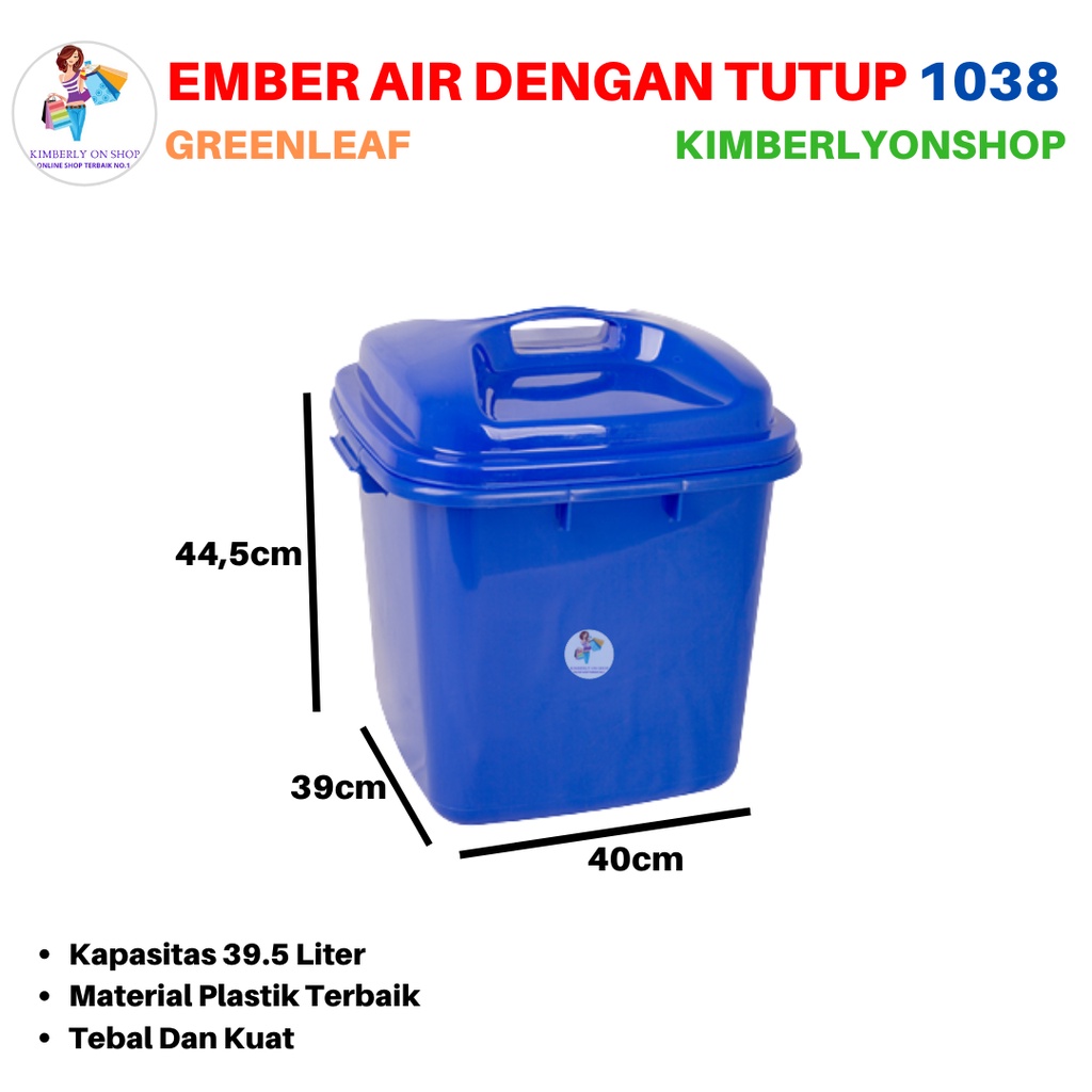 Ember Air Tutup Segi Chiro Tong Air 39,5 Liter Green Leaf 1038