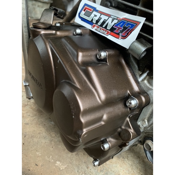 Baut Blok mesin kanan-kiri MP/Tiger half drat Stainless model Titanium