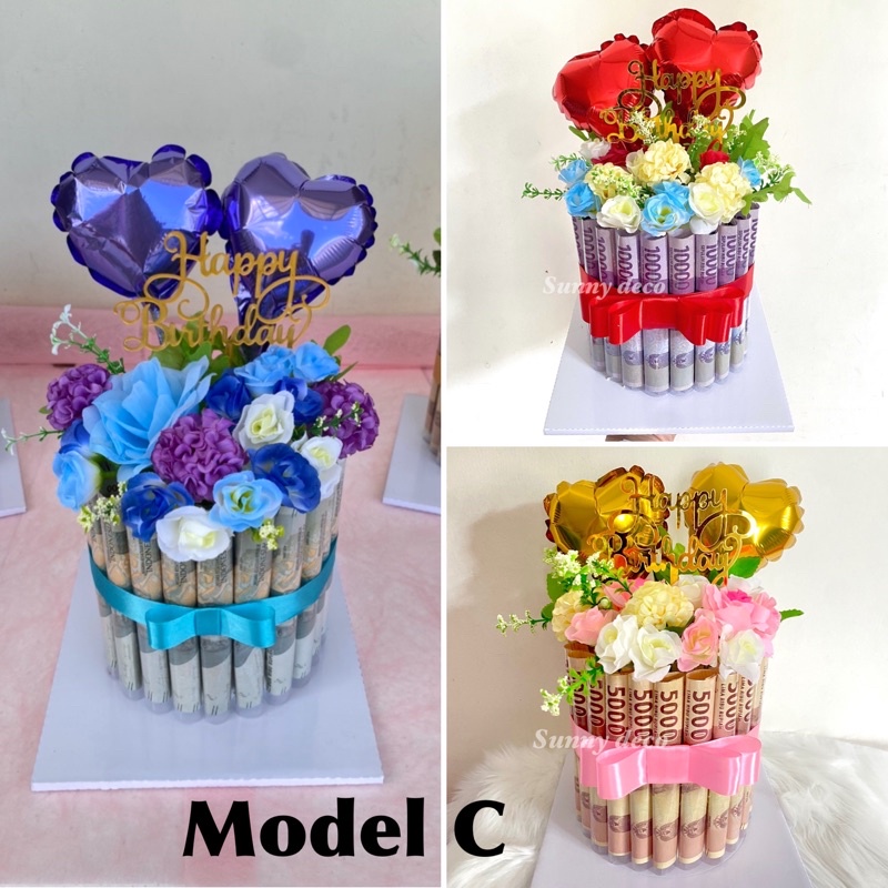 MONEY CAKE KUE UANG ULANG TAHUN | Birthday cake | kue uang ultah | kado ulang tahun | hadiah  kue uang| buket uang | money buket | money tower cake | bloombox | kue uang jakarta | money cake jakarta | money bouquet jakarta / kue ulta uang