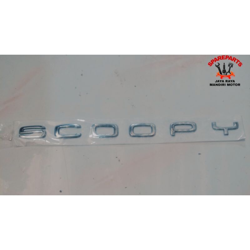 EMBLIM LOGO TULISAN SCOOPY 2020 K2F TIMBUL KUALITAS ORIGINAL