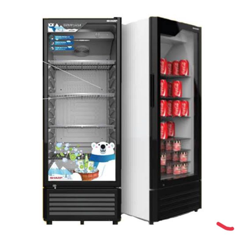 Jual SHOWCASE SHARP 210FS LEMARIS ES MINUMAN SHARP SERI 210FS KULKAS ...