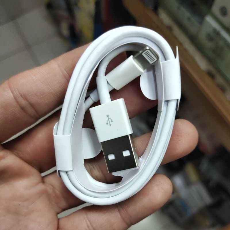 CHARGER LIHGTNING BATOK BESAR + KABEL LIGHTNING MANTUL MURAH MERIAH