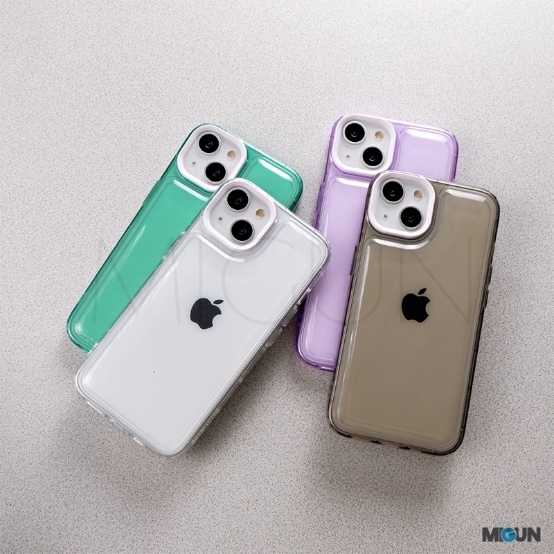 New! Fluffy Transparant Silicone - Softcase Fullcover for iPhone 7 8 SE2020 7+ 8+ X XS XR XSMAX 11 11PRO 11PROMAX 12 13 PRO PROMAX 14 14PLUS 14PRO 14PROMAX