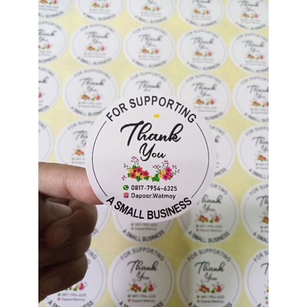 

Stiker Cutting 5 cm 4 Lembar + 1 Pack Thanks Card