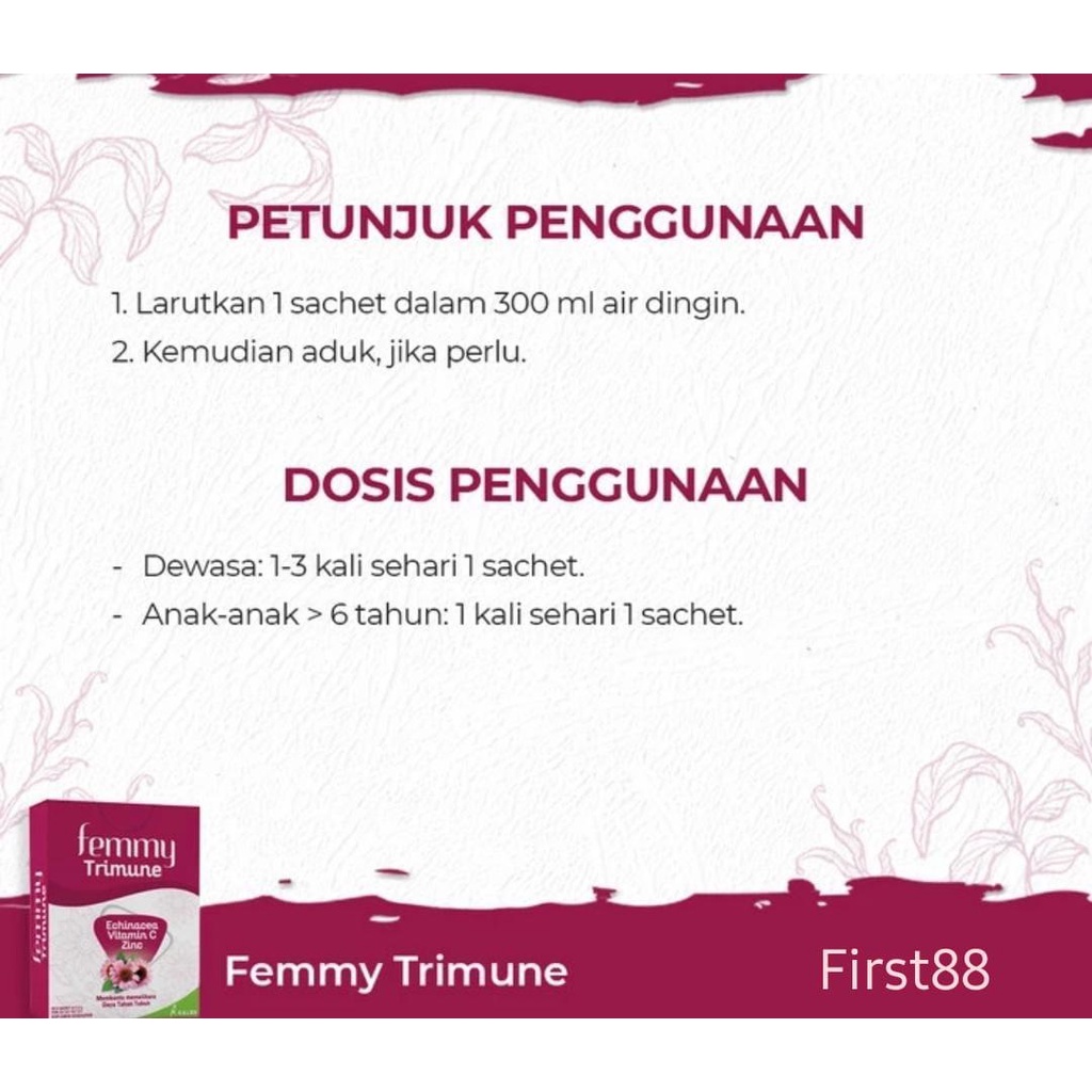 Femmy Trimune 1 pack isi 6 sachet